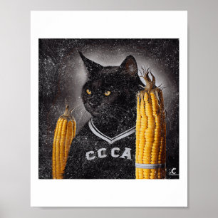 Poster Hockey Corn De Gato No Cob