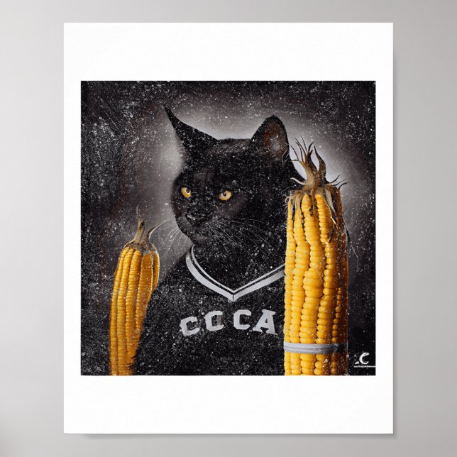 Poster Hockey Corn De Gato No Cob (Frente)