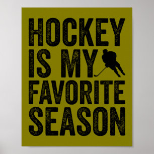 Poster Hockey É Minha Época Favorita