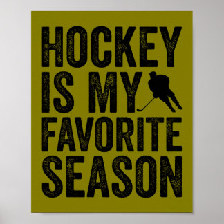Poster Hockey É Minha Época Favorita