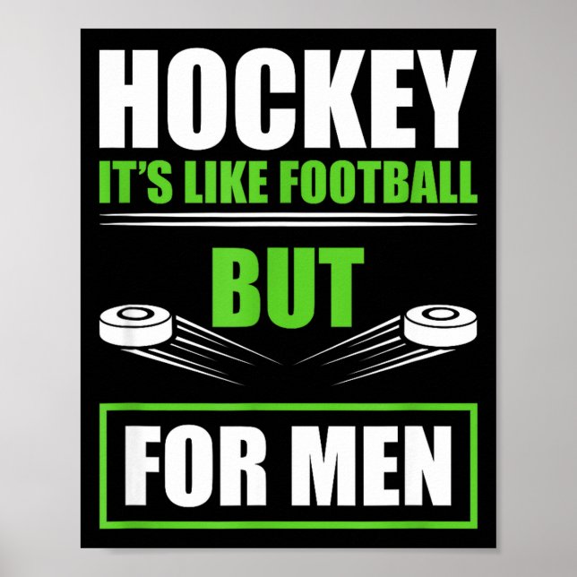 Poster Hockey Funny Quotes Fathersday Mens Hockey  (Frente)