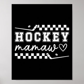 Poster Hockey Mamaw Of A Hockey Player Ice Hockey Player