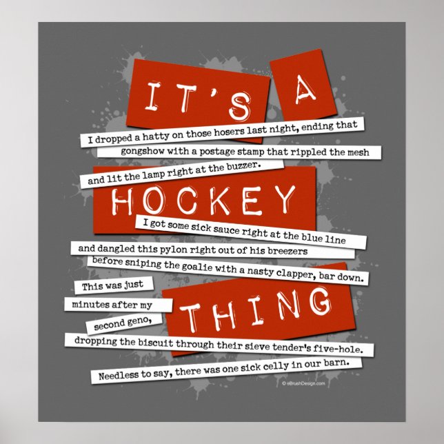Poster Hockey Slang (Frente)