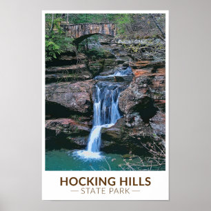 Poster Hocking Colinas State Park Ohio Art