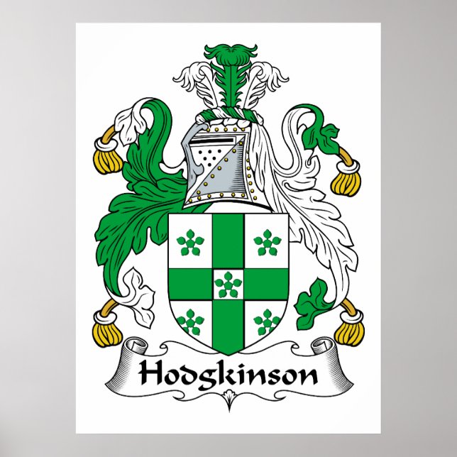 Pôster Hodgkinson Family Crest (Frente)
