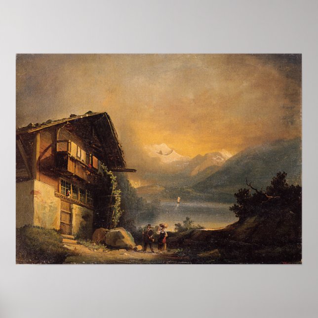 Poster Hodler - Charlet Em Hilterfingen 1871 (Frente)