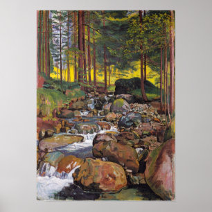 Poster Hodler - Floresta Com Corrente De Montanha 1902