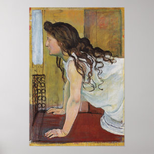 Poster Hodler - Menina à Janela 1890