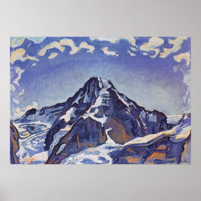 Poster Hodler - O Monge Com Nuvens 1911 (Frente)
