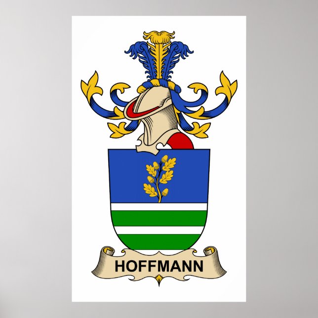 Poster Hoffmann Family Crest (Frente)