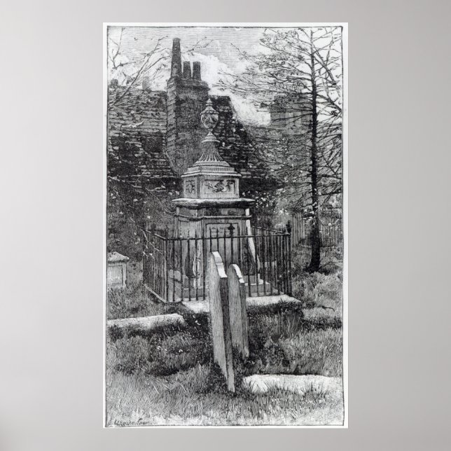 Poster Hogarth's tomb in Chiswick Churchyard (Frente)