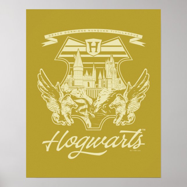 Poster HOGWARTS™ Winged Shield Graphic (Frente)