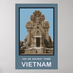 Poster Hoi uma cidade antiga Vietnam