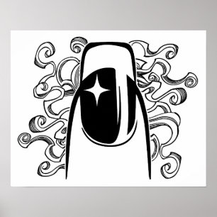 Poster Hoje é o Dia do Cabelo e Unhas