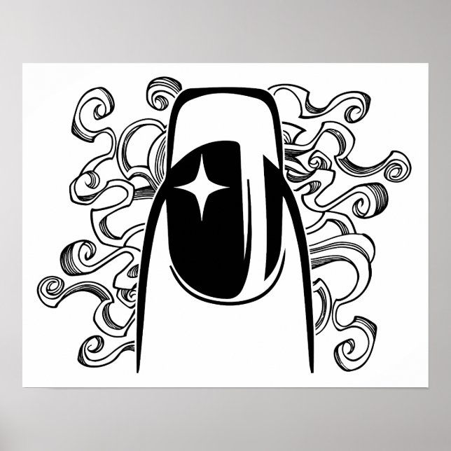 Poster Hoje é o Dia do Cabelo e Unhas (Frente)