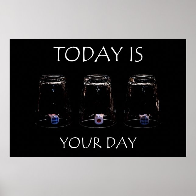 Poster Hoje é o seu dia (Frente)
