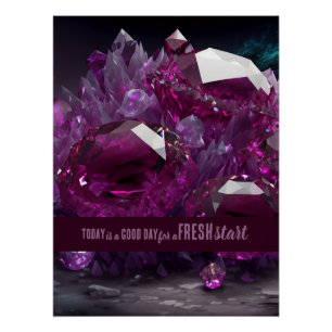 Pôster Hoje é uma citação motivacional de início novo do