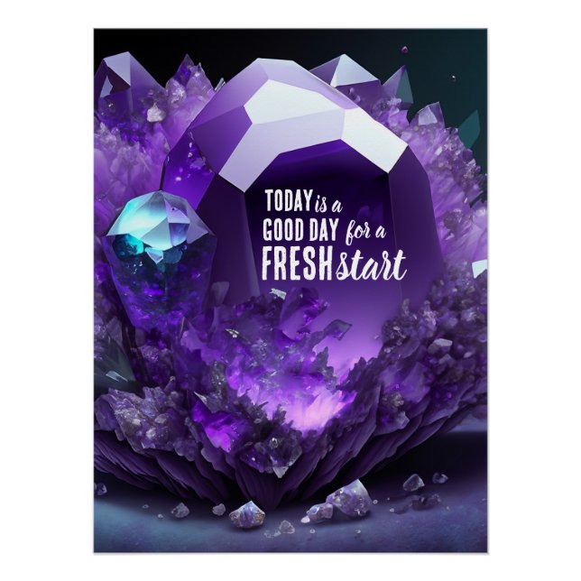 Pôster Hoje é uma citação motivacional de início novo do  (Frente)