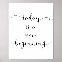 Poster Hoje é uma nova motivação inicial