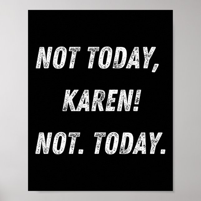 Poster Hoje Karen (Frente)