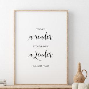 Poster Hoje leitora, amanhã líder, Margaret Fuller