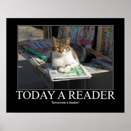 Pôster Hoje um Trabalho de arte de Cat Reader