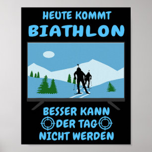 Poster Hoje vem Biathlon Winter Sports Ski Biathlett S