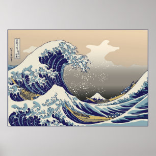 Pôster Hokusai a grande onda