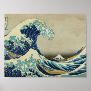 Poster Hokusai Katsushika - Onda Excelente