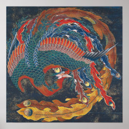 Poster Hokusai - Matsuri Yatai Phoenix