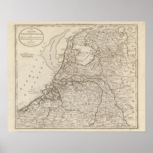 Poster Holanda, Friesland, Groningen, Overyssel