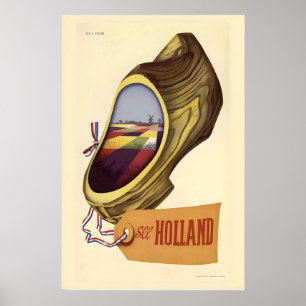 Poster Holanda Países Baixos Holandês Amsterdã Viagens An