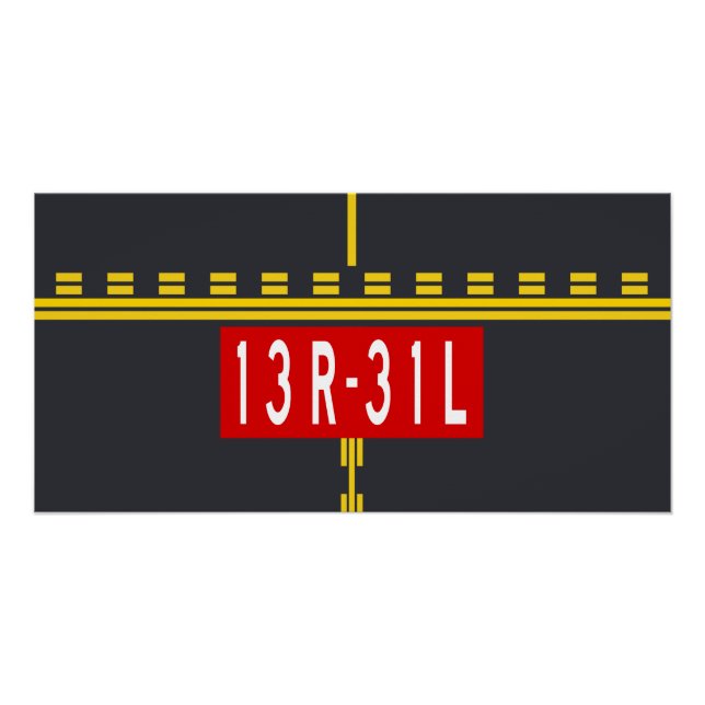Pôster Holding Point Marking 13R-31L (Frente)