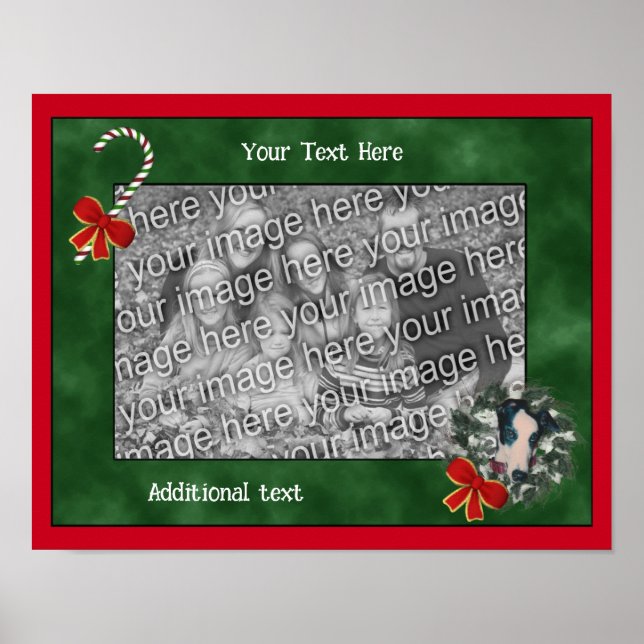 Poster Holiday Greyhound Crie sua própria foto (Frente)