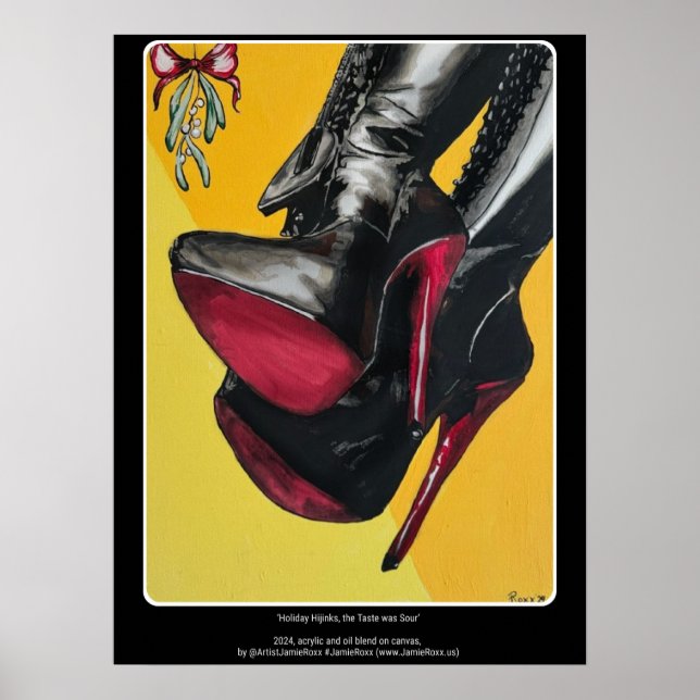 Poster 'Holiday Hijinks, o sabor foi azedo', pintando em (Frente)