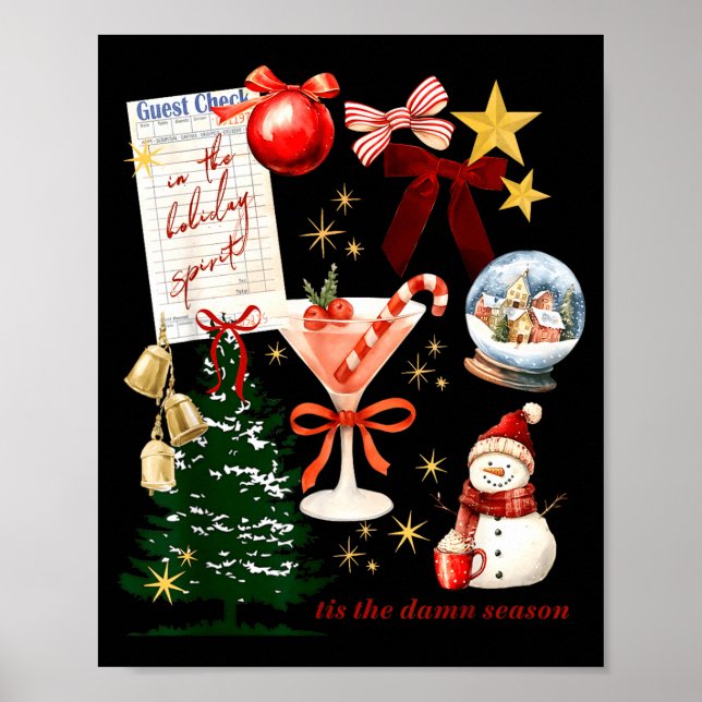 Poster Holiday Vibes In The Holiday Srit Christmas Funny  (Frente)