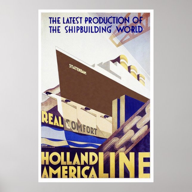Poster Holland America Line (Frente)