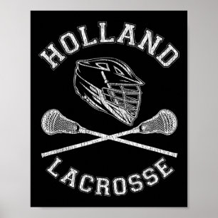 Poster Holland Lacrosse Vintage - Lâmpada Retroativa