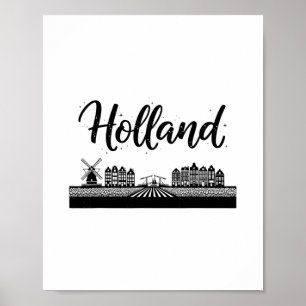 Poster Holland Paisagem Travel Férias Looks