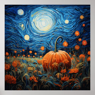 POSTER HOLLOWEEN ARTE NOTURNA