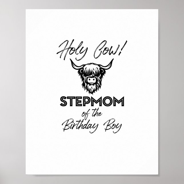 Poster Holly Cow Stepman Da Vaca Do Aniversário (Frente)