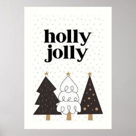 Poster Holly Jolly Scandinávia Natal