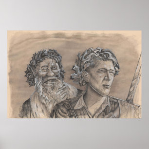 Poster Holly King Oak King by Portia St Luke