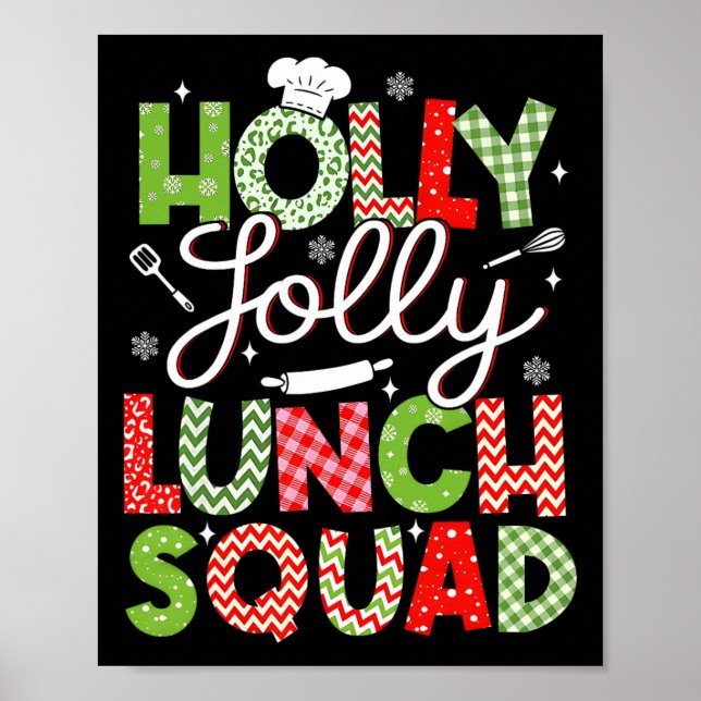 Poster Holly Retro Jolly Lunch Squad Cafeteria Lady (Frente)