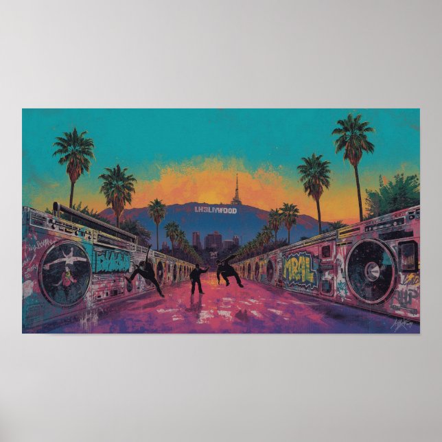 Poster Hollywood Beats: Breakdancing na Cidade dos Sonhos (Frente)