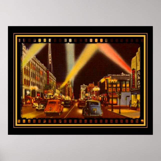 Poster Hollywood Blvd dos anos 40 (Frente)