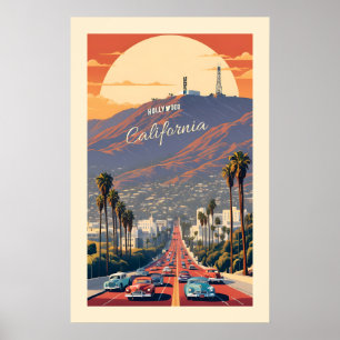Poster Hollywood Califórnia