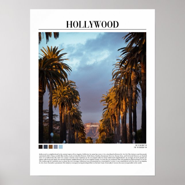 Poster Hollywood - Los Angeles (Estados Unidos) (Frente)