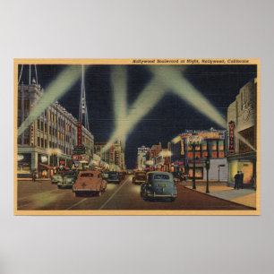 Poster Hollywood, opinião de CANight do Blvd. de