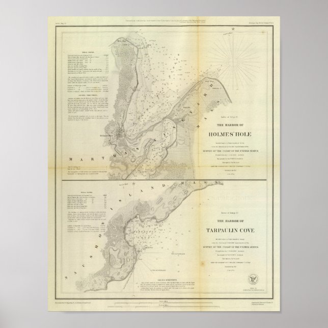 Pôster Holmes' Hole, Tarpaulin Cove (Frente)
